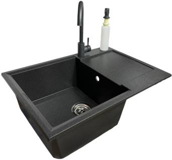 Мойка Adamant Horizon Medium графіт + змішувач та дозатор 4824296104513
