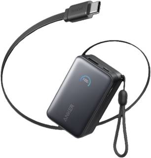 Павербанк ANKER 10000mAh Nano 45W Built-In USB-C Cable Black A1638H11