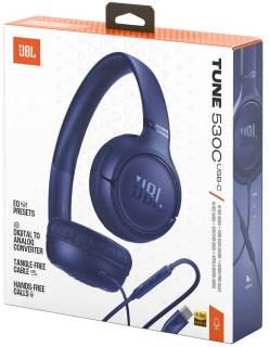 Наушники JBL Tune 530C USB-C Blue JBLT530CBLU