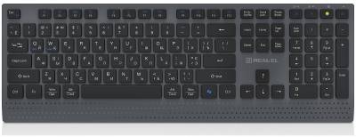 Клавиатура REAL-EL RK-715W Wireless/Bluetooth Black/Gray EL123100051