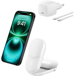 Зарядка Belkin UltraCharge Wireless 2-in-1 25W white WIZ039KQWH