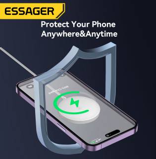 Зарядка ESSAGER 2-in-1 wireless charger 15W white EWXCX-CF02-Z