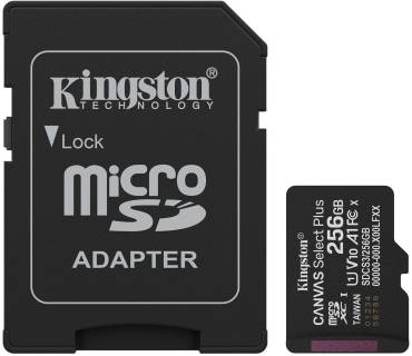 Флеш-карта Kingston 256GB microSDXC class 10 UHS-I V10 A1 Canvas Selec SDCS3/256GB