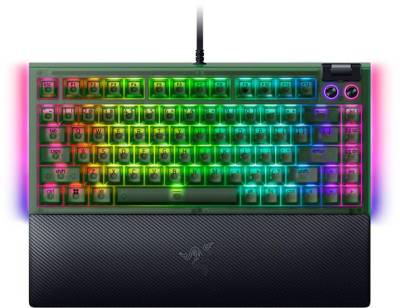Клавиатура Razer BlackWidow V4 75% USB UA Phantom Green RZ03-05003300-R3M1