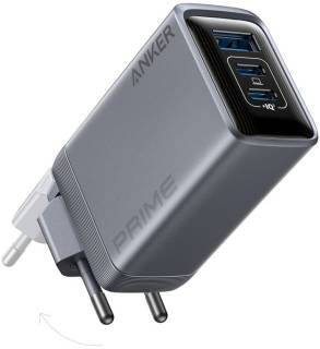 Зарядка ANKER GaNPrime 100W 2xUSB-C PD + 1xUSB-A Foldable Silver A2688341