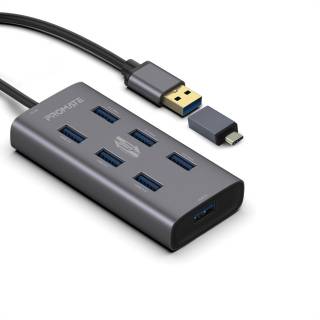 Разветвитель Promate USB Hub 7 ports ezhub-7.grey