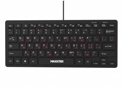 Клавиатура Maxxter KBM-C01B-UA USB UA Black