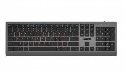 Клавиатура Maxxter KBW-01G-UA Wireless UA Gray