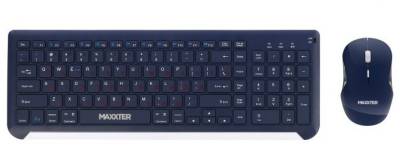 Комплект Maxxter KMS-WCM-01BL-UA Wireless UA Blue