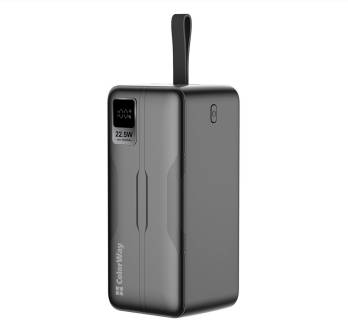 Павербанк ColorWay 50 000 mAh PD/18W, QC3.0/22.5, Digital Display, Bl CW-PB500LPC5BK-PDD