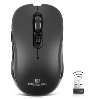 Мышка REAL-EL RM-331W Wireless Black EL123200044