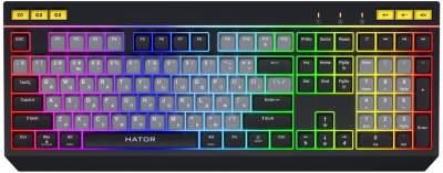 Клавиатура HATOR Icefall USB Black/Grey HTK401UA