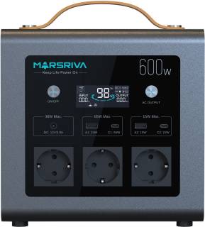 Зарядная станция MARSRIVA Portable Power Station MP6 Plus 600W/512Wh MP6Plus_MARSRIVA