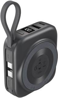 Павербанк Choetech Magnetic Wireless 10000mAh, 22.5W, PD, build USB-C B697C-BKGY