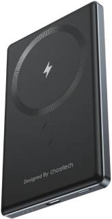 Павербанк Choetech Magnetic Wireless 5000mAh, 20W, PD, Qi-15W, Black B738-CCBK