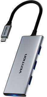 Разветвитель Vention USB-C 6-in-1 3xUSB 3.0 + HDMI 4K30Hz + SD/TF 0.15m TOOHB