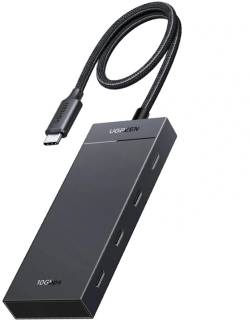 Разветвитель Ugreen USB-C to 4xUSB-C 3.2 Gen2 10Gbps + PD CM806 black 55334