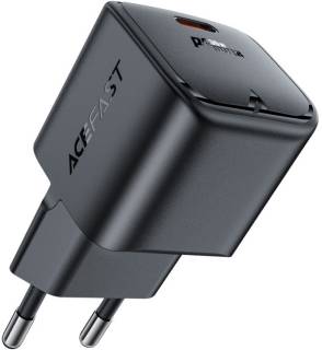 Зарядка ACEFAST USB-C 30W Gan A77 mini Fast Charger Black 6974316282662