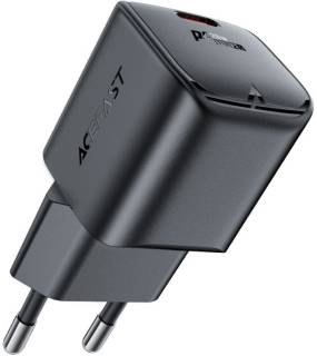 Зарядка ACEFAST USB-C 20W Gan A73 mini Fast Charger Black 6974316282648