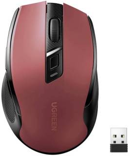 Мышка Ugreen MU006 Ergonomic Wireless Red/Black 25752