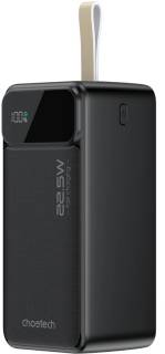 Павербанк Choetech 50000mAh, PD QC/3.0/22.5W, USB-C In/out, 2*USB-A B732-ACBK