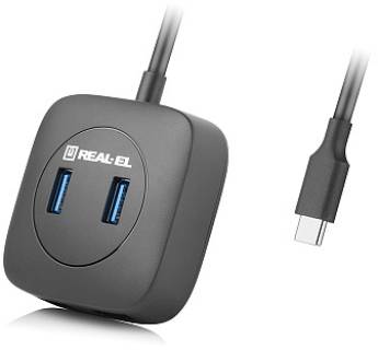 Разветвитель REAL-EL CQ-407 black EL123110011