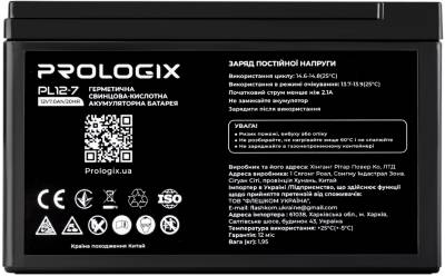Аккумулятор ProLogiX 12V-7Ah PL12-7