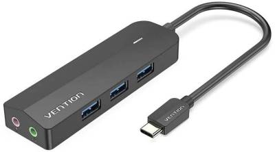 Разветвитель Vention USB 3.1 Type-C to 3xUSB 3.0+MicroUSB+3.5mm Sound A TGQBB