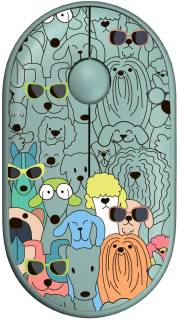 Мышка 2E MF300 PETSDOGS Silent Wireless/Bluetooth Green 2E-MF300WPETSGN