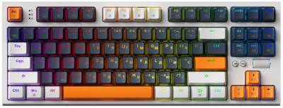 Клавиатура GamePro MK180W Hot-Swap Red Swich RGB USB UA White