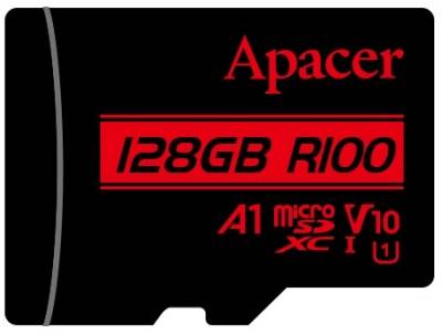 Флеш-карта Apacer 128GB microSD class 10 UHS-I V10 A1 AP128GMCSX10UB-RA