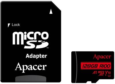 Флеш-карта Apacer 128GB microSD class 10 UHS-I V10 A1 AP128GMCSX10UB-R