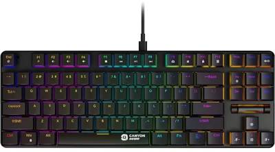 Клавиатура Canyon Cometstrike GK-50 RGB TKL USB UA Black CND-SKB50-US