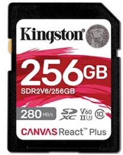 Флеш-карта Kingston 256GB SDXC class 10 UHS-II U3 Canvas React Plus SDR2V6/256GB