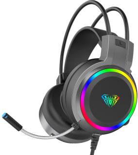 Наушники Aula S608 Wired Gaming Headset 3.5mm*2 + USB Black 6948391235509