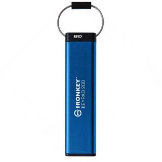 Флешка Kingston 32GB IronKey Keypad 200 AES-256 Encrypted Blue USB IKKP200/32GB