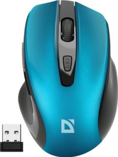 Мышка Defender Prime MB-053 Silent Wireless Turquoise 52054