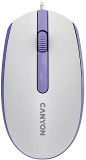 Мышка Canyon M-10 USB White Lavender CNE-CMS10WL
