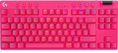 Клавиатура Logitech G PRO X TKL Lightspeed Tactile USB UA Magenta 920-012159