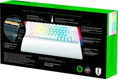 Клавиатура Razer BlackWidow V4 75% USB UA White RZ03-05001700-R3M1