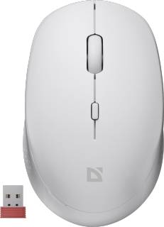 Мышка Defender Auris MB-027 Silent Wireless White 52028
