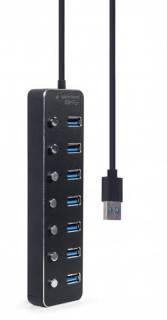 Разветвитель Gembird USB 3.0 7 ports UHB-U3P7P-01