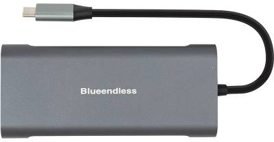 Разветвитель PowerPlant USB-C to 2xUSB 3.0, 1xUSB 2.0, 1xType-C (PD), HDMI CA913497