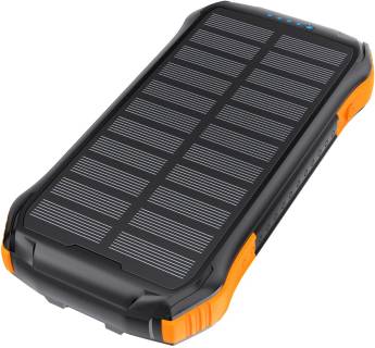 Солнцепанель Choetech 10000mAh, 5V/2.1A, solar panel, Qi-5W, Black-Orang B659-OR