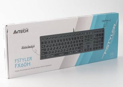 Клавиатура A4Tech FX60H USB Grey Neon backlit 4711421978309
