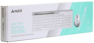 Комплект A4Tech FB2535C Wireless/Bluetooth Icy White 4711421971232