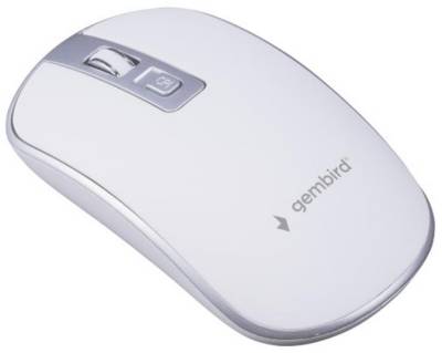 Мышка Gembird MUSW-4B-06-WS Wireless White-Silver