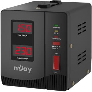 Стабилизатор Njoy Alvis 1000 (AVRL-10001AL-CS01B) AVR, 1 розетка