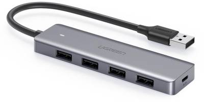 Разветвитель Ugreen 4-port 0.15m USB 3.0 Active Metal Plated Shell Ult 50985