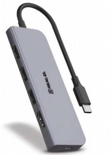 Разветвитель REAL-EL CQ-700, space grey EL123110002
